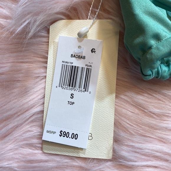 NWT BAOBAB Picura Halter Bikini Top in Pearl sz S - Picture 10 of 10